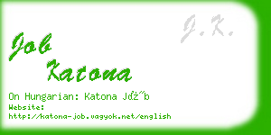 job katona business card